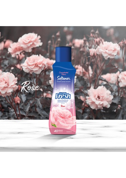 Ultra Fresh Çamaşır Yumuşatıcısı Gül 1000 ml