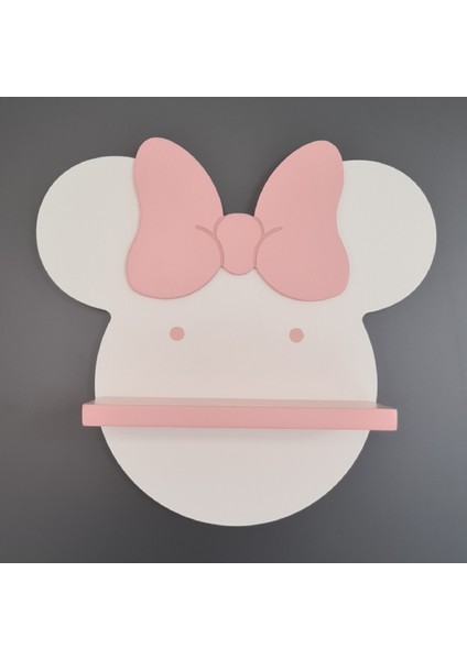 Minnie Mouse Çocuk Odası Rafı Beyaz-Pembe fırsatları