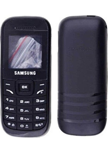 Samsung E1205 (GT-E1205) Kasa Kapak Full Pil Kapağı Siyah