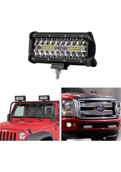 Snake X2 120W Bar Tipi Off Road LED Sis Farı Tekli