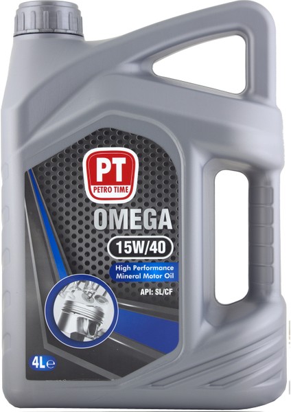 Petro Time Omega 15W-40 4 Litre Mineral Motor Yağı ( Üretim Yılı: 2022 )