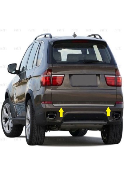 Bmw X5 Krom Bagaj Alt Çıtası 2006-2013 Paslanmaz Çelik