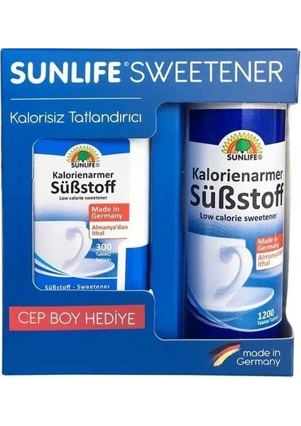 Sweetener Tatlandırıcı 1200 + 300 Tablet