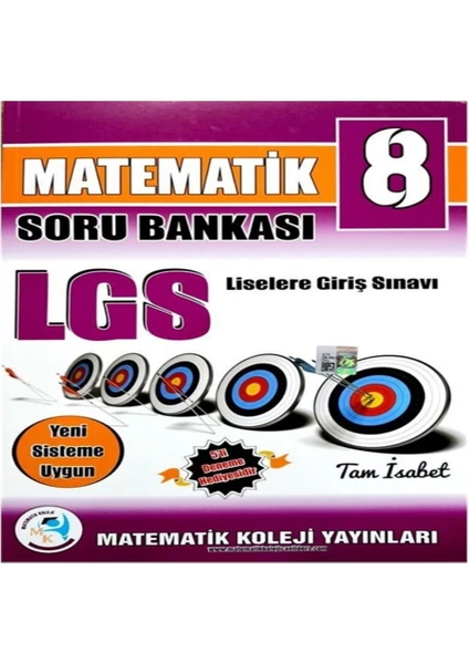 Matematik Koleji Yayınları 8. Sınıf LGS Matematik Soru Bankası Matematik Koleji Yayınları