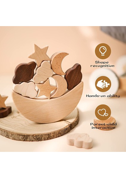 Çocuklar Için Ahşap Şekilli Oyuncaklar (Yurt Dışından)