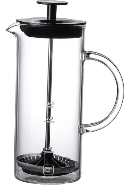 Fransız Basın Kahve Makinesi Dayanıklı Cam 480 ml Süt Frother Kahve Ev Siyah Için (Yurt Dışından)