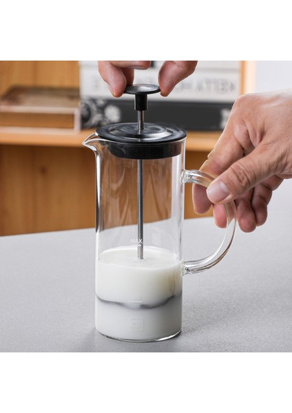 Fransız Basın Kahve Makinesi Dayanıklı Cam 480 ml Süt Frother Kahve Ev Siyah Için (Yurt Dışından)