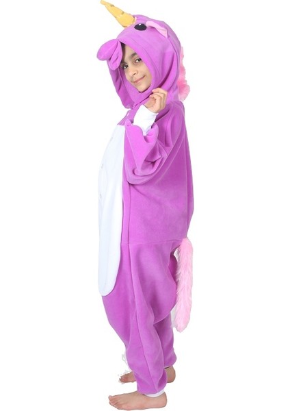 Çocuk Kigurumi Mor Unicorn Kostümü fiyatları