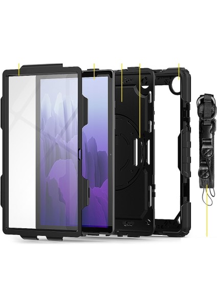 Samsung Galaxy Tab S7 Fe Lte T737 Kılıf Zırh Tank Defender Askılı Stand Case modelleri