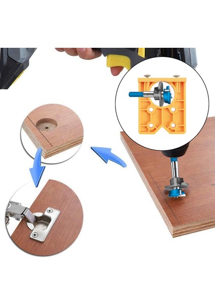 35MM Dolap Menteşe Jig Sondaj Delik Açacağı Matkap Bulucu Kılavuzu Dıy Araçları Sarı (Yurt Dışından) modelleri