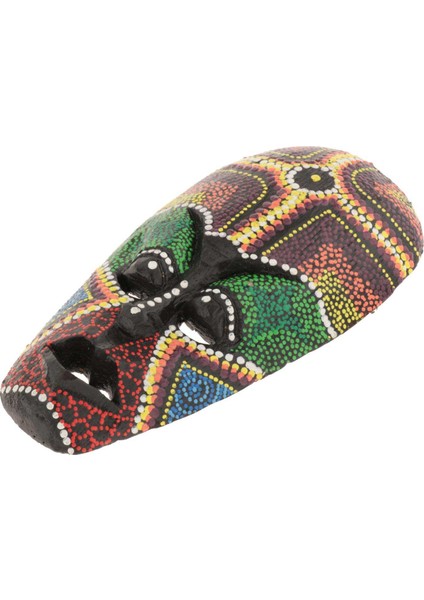 Afrika Stil Yüz El Oyma Ahşap Maske Boyalı Duvar Asılı Halk Sanatı 50 cm (Yurt Dışından)