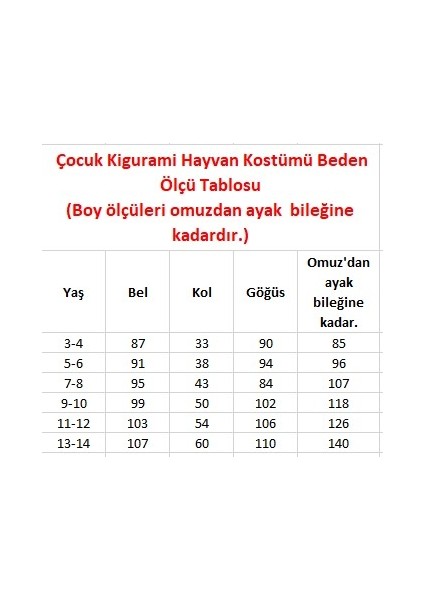 Çocuk Kigurumi Tavşan Kostümü indirimleri