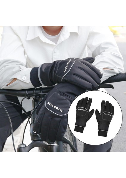 Kış Sıcak Rüzgar Geçirmez Su Geçirmez Kaymaz Termal Dokunmatik Ekran Kayak Eldiven L (Yurt Dışından) fırsatları