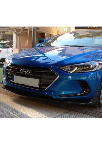 Hyunda Elantra Ön Lip 3 Prç Piona Black 2016 - 2018 Ön Tampon Eki modelleri