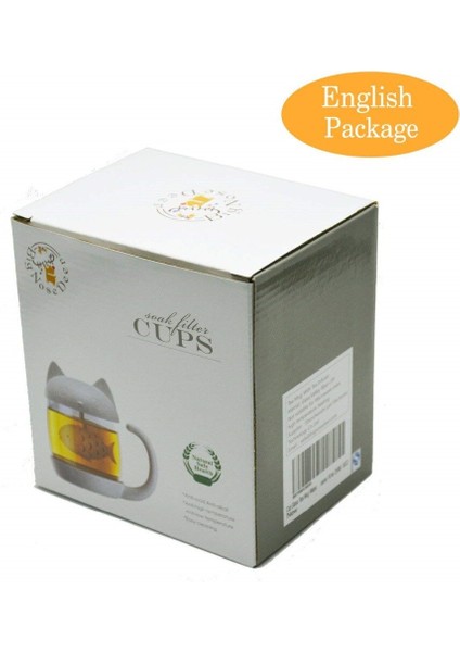 sevimli Kedi 250 Ml Cam Bardak Çay Kupa Balık İle Demlik Süzgeç Filtre Çay Bardağı Ev Ofisleri Drinkware Teaware Mutfak Aksesuarları | Bira Steins (Yurt Dışından) modelleri
