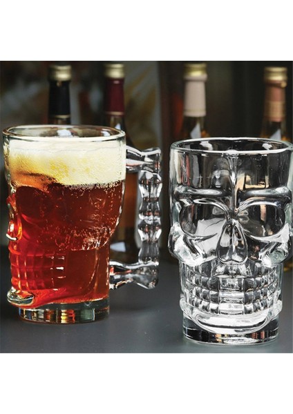 400 Ml Bar Kupa Kafatası Kupası Shot Cam Bira Şarap Cam Kristal Kafatası Kafa Cam Kupası Viski Şarap Votka Bar Kulübü Drinkware | Bira Steins (Yurt Dışından) fiyatları