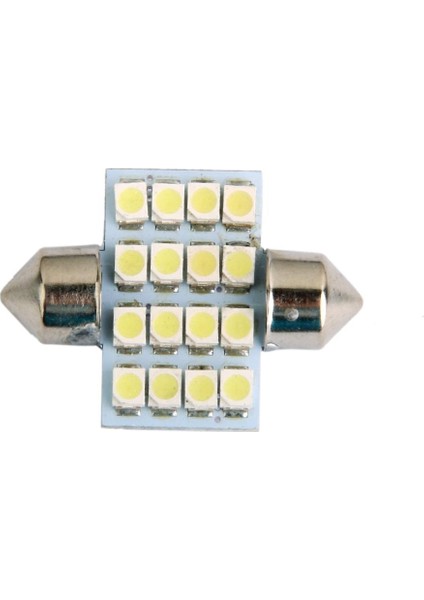 Beyaz Araba Iç Dome 3528 16 Smd LED Festoon Ampul Haritası Işık Lambası 31MM 12 V (Yurt Dışından)