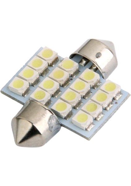 Beyaz Araba Iç Dome 3528 16 Smd LED Festoon Ampul Haritası Işık Lambası 31MM 12 V (Yurt Dışından) modelleri