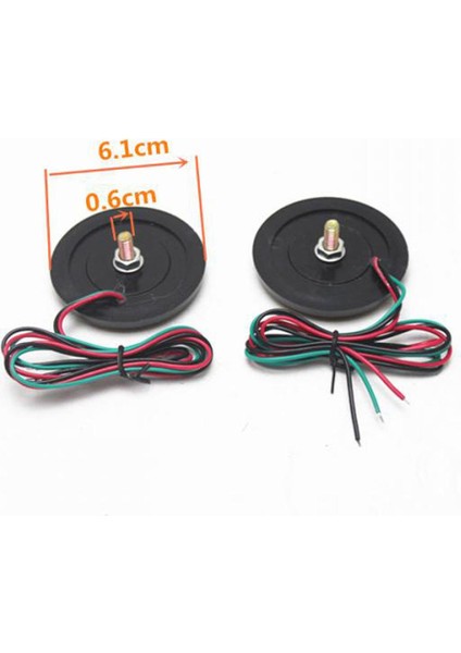 2 Adet 12 V Yuvarlak Reflektör LED Arka Kuyruk Fren Durdurma Işık 3 Ile Kırmızı (Yurt Dışından)