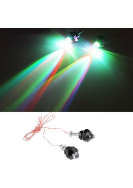 2 Adet Motosiklet 6mm Plaka Çerçevesi LED Işık Flaşı Yanıp Sönen-Siyah (Yurt Dışından) fiyatları