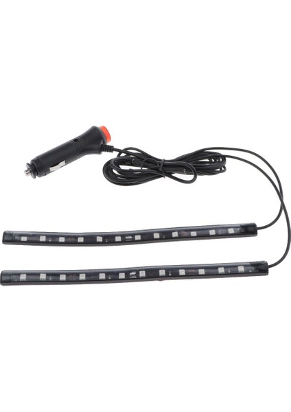 Mavi 12 LED LED Halat Şerit Işık Gece Aydınlatma Açık Kapalı Arka Plan Işık 2 Adet Mavi Işık 12 LED (Yurt Dışından) indirimleri