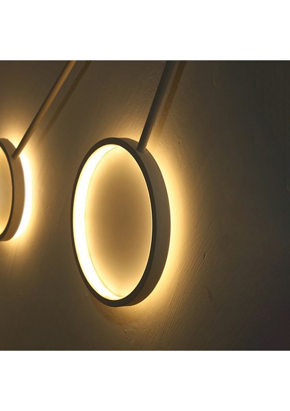 Modern LED 5li Halka Daire Plafonyer Avize 6500K