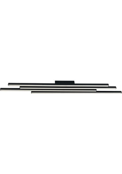 Modern LED Parkur Linear Plafonyer Avize Siyah 3000K 4*100CM