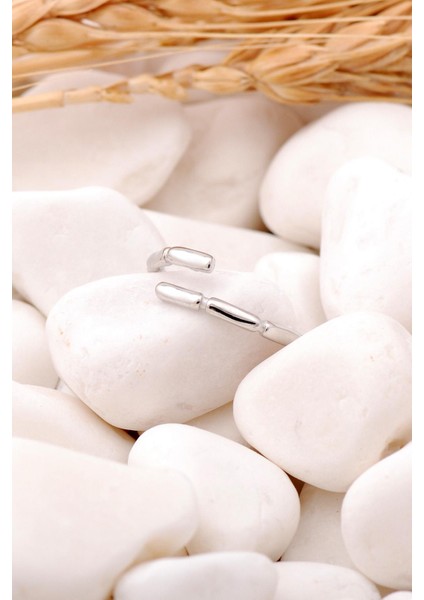 Bambu Rodyumlu Gümüş Tasarım Yüzük 3457 fiyatları