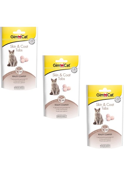 Skin Coat Deri ve Tüy Sağlığı Şekersiz Kedi Ödül Tableti 40 gr (3 Adet)