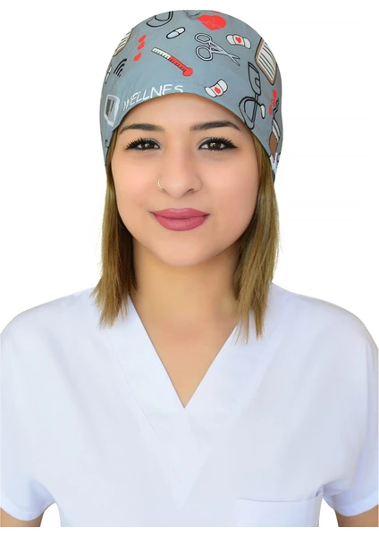 Nur Medikal Giyim Nurse Life Desenli Cerrahi Bone