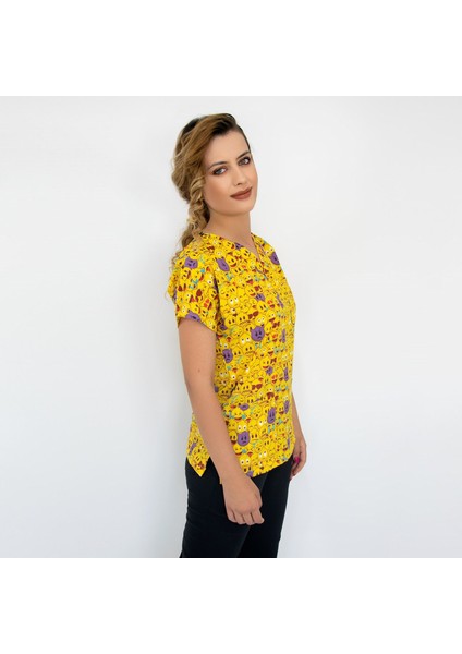 Emoji Desenli Likralı Alt Üst Takım modelleri