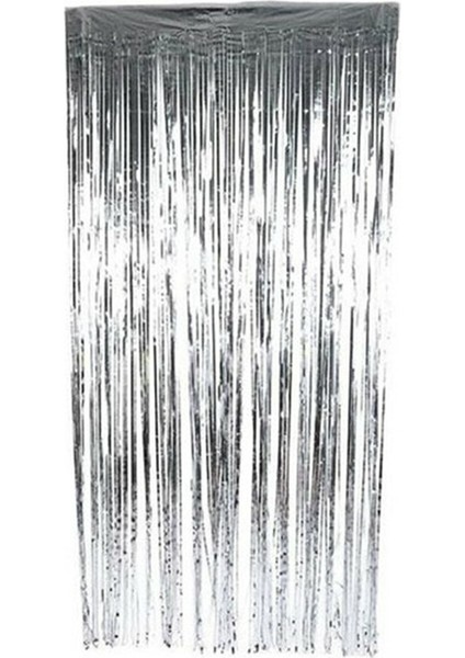 Arka Fon Kapı Püskülü Gümüş Metalize