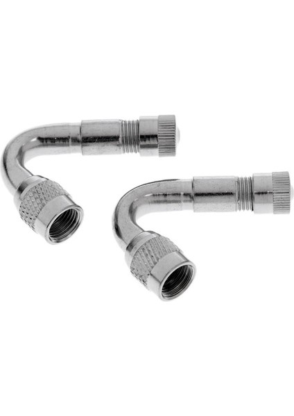 2 Adet Lastik Lastik Vana Kök Uzatma Araba Motosiklet Bisiklet Gümüş 45 Derece (Yurt Dışından) fiyatları