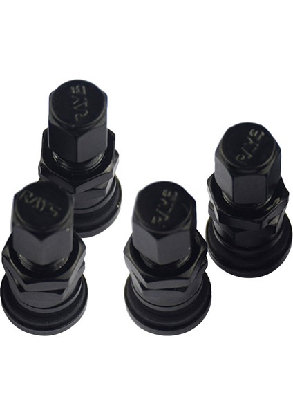 Siyah Metal Araba Lastik Tekerlek Vana Kaynaklanıyor Kapaklar Toz Kapağı Yeni 4 Adet (Yurt Dışından)