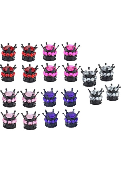 4 Adet Taç Bling Elmas Lastik / Tekerlek Kök Vana Caps Araba Kamyon Beyaz (Yurt Dışından) indirimleri