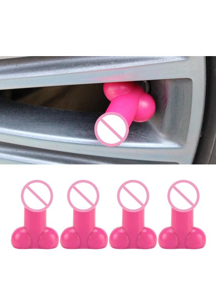 4 Adet Araba Kamyon Motosiklet Prank Pennis Lastik Lastik Vana Kök Toz Kapak Pembe (Yurt Dışından) modelleri