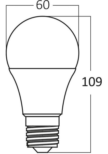 9W LED Ampul E27 3000K Gunışığı Işık BA13-00920