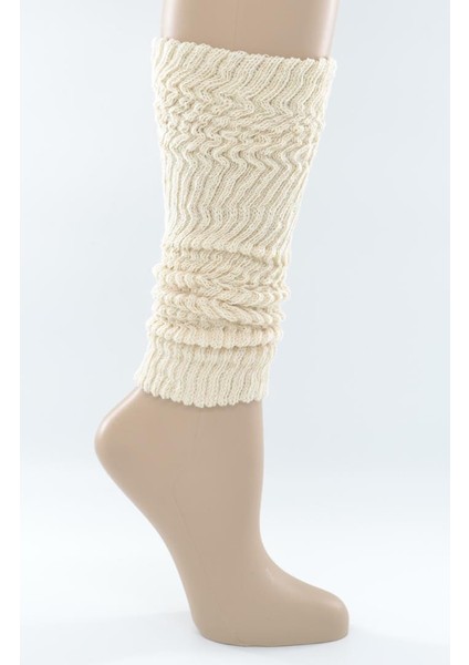 Kadın Düz Renkli Tozluk Aerobik Bot Çorap