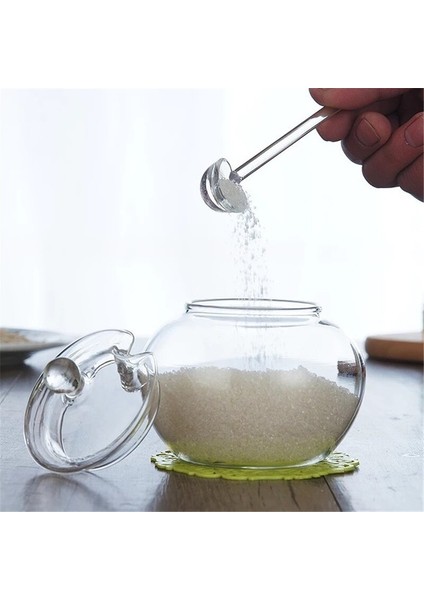 Şeffaf Cam Spice Kavanoz Kaşık Ve Kapak İle Ev Baharat Pot Tuz Çalkalayıcı Depolama Şişesi Şeker Kase Mutfak Aletleri | Şeker Ve Krema Tencere (Yurt Dışından) fiyatları