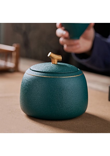 avrupa Tarzı Seramik Çay Caddy Şeker Buzlu Hava Geçirmez Kutu Ev Kahve Çekirdeği Şeker Saklama Konteyner Ev Dekorasyon Hediyeler | Depolama Şişeleri Ve Kavanoz (Yurt Dışından)