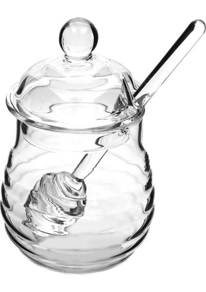 250 Ml Cam Bal Pot Temizle Reçel Kavanoz Kepçe Ve Kapaklı Set Ev Mutfak Kullanımı Için | Şeker Ve Krema Tencere (Yurt Dışından)