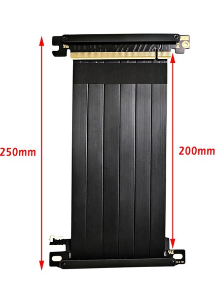 Tam 3.0 Pcıe X16 Yükseltici Kablo Grafik Kartı Uzatma Antijam 20CM ile (Yurt Dışından)