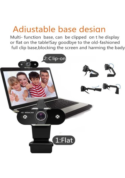 Hd 2K/1080P/720P/480P Webcam Otomatik Focus Web Kamerası W/pc Masaüstü Dizüstü Bilgisayar 720P Kapak (Yurt Dışından) fırsatları