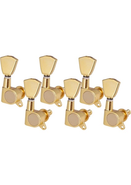Akustik Elektro Gitar Dize Tuning Pegs Makine Kafaları Tuner 6r Altın Altın( Yurt Dışından)