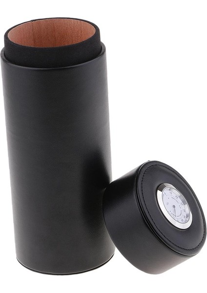 Pu + Cedarwood Seyahat Puro Tüp Taşınabilir Kavanoz Açık Nemlendirici W Higrometre Siyah (Yurt Dışından) indirimleri