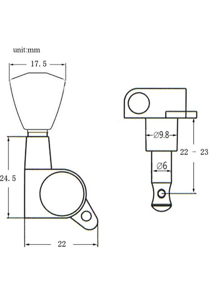 Klasik Gitar Tuning Pegs Tuner Makinesi Kafaları Elektro Gitar Için 6r Gümüş Gümüş( Yurt Dışından)