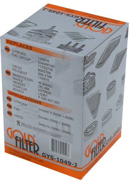 Daily Iv | Ecodaily (06-11) | 2006 > … 35 C/s 14 Cng (3.0 Cng Eev) Yağ Filtresi fiyatları