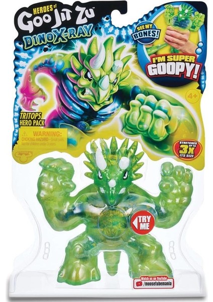 Goojitzu Tekli Figür Dino X-Ray Tritops Hero Pack 41199