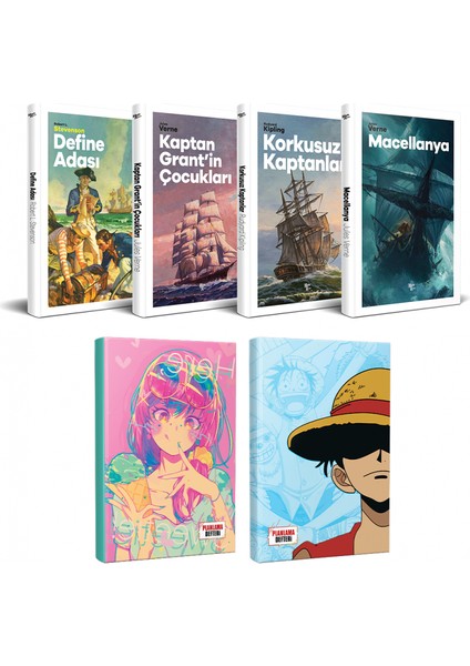 Çocuk Klasikleri Dört Kitap - Luffy ve Icecream Defter