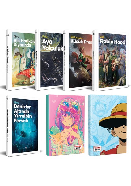 Çocuk Klasikleri 5 Kitap - Luffy ve Icecream Defter
